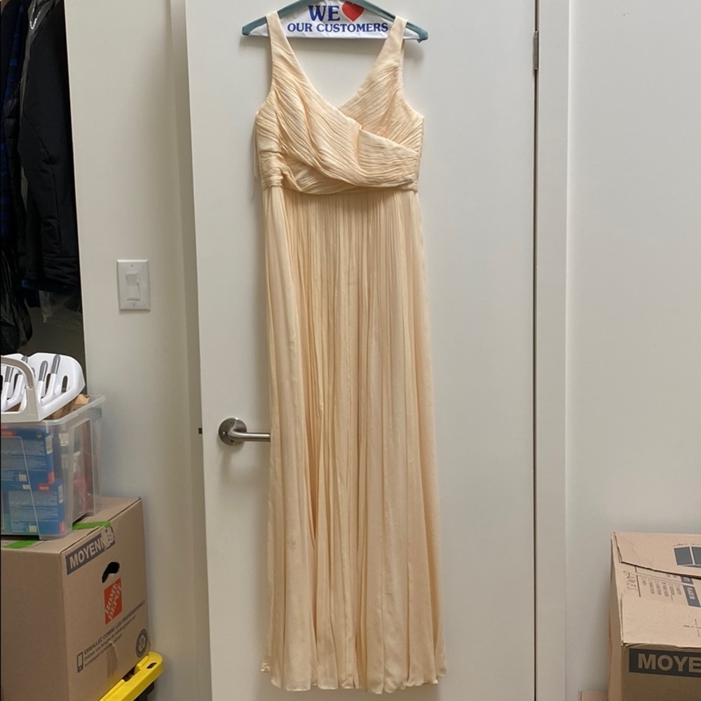 Jcrew Champagne Silk Bridesmaid Dress